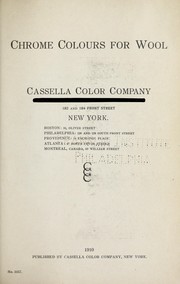 Cover of: Chrome colours for wool