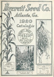 Cover of: 1920 catalogue | Everett Seed Company