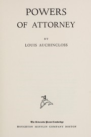 Cover of Powers of attorney