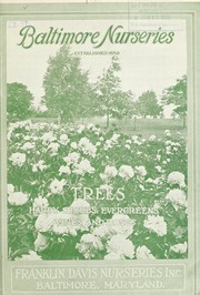 Cover of: Trees, hardy shrubs, evergreens, vines and roses