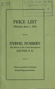 Cover of: Price list by Dybvig Nursery