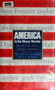 Cover of: America in so many words by David K. Barnhart