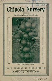 Cover of: Chipola Nursery [catalog]