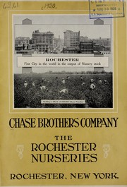 Cover of: Illustrated and descriptive catalogue of the finest kinds of deciduous and evergreens by Chase Bros. Co. (Rochester, N.Y.)