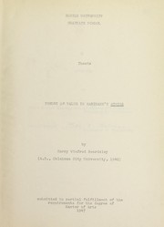 Cover of: Theory of value in Hartmann's ethics by Harry Winfred Beardsley