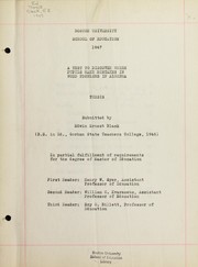 Cover of: A test to discover where pupils make mistakes in word problems in algebra by Edwin Ernest Black, Edwin Ernest Black