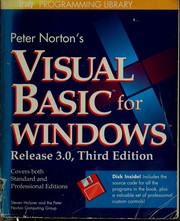 Cover of: Peter Norton's Visual Basic for Windows by Steven Holzner