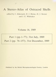 Cover of: Volume 16: Part 1 (pp. 1-77) | Part 2 (pp. 78-157)