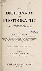 The dictionary of photography by E. J. Wall