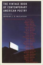 The Vintage book of contemporary American poetry by J. D. McClatchy