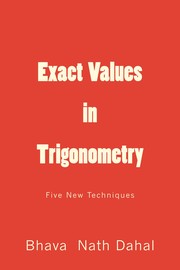 Cover of: Exact Values in Trigonometry by 