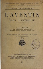 Cover of: L'Aventin dans l'antiquité by A. Merlin