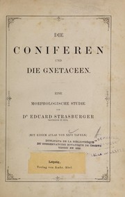 Cover of: Die Coniferen und die Gnetaceen by Eduard Strasburger
