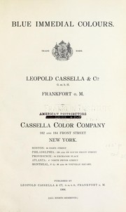 Cover of: Blue immedial colours by Leopold Cassella & Co