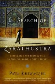 Cover of: In Search of Zarathustra by Paul Kriwaczek