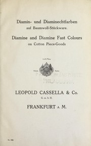 Cover of: Diamin- und Diaminechtfarben auf Baumwoll-Stückware = by Leopold Cassella & Co