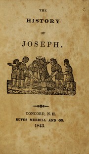 The History of Joseph by Rufus Merrill