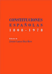 Cover of: Constituciones españolas: 1808-1978