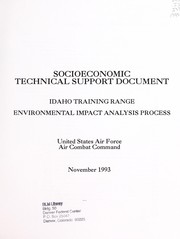 Idaho Training Range environmental impact analysis process by United States. Air Force. Air Combat Command