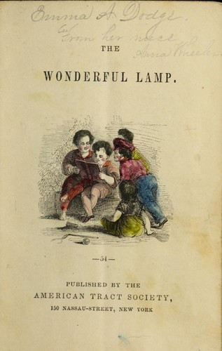 The wonderful lamp by Emma A. Dodge