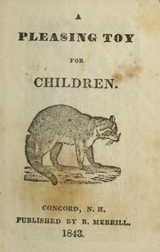 Cover of: A pleasing toy for children