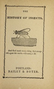 Cover of: The History of insects