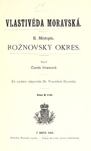 Cover of: Rožnovský okres