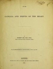 Cover of: On the ganglia and nerves of the heart