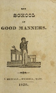 Cover of: The school of good manners