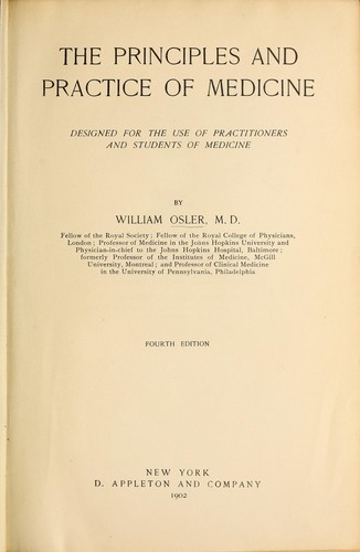 The principles and practice of medicine (1902 edition) | Open Library