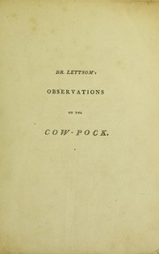 Cover of: Observations on the cow-pock