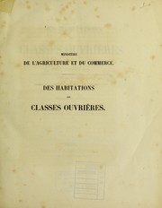 Cover of: Des habitations des classes ouvri©·res