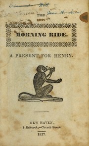 Cover of: The Morning ride by Sidney Babcock