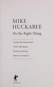 Do the right thing by Mike Huckabee