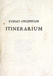 Cover of: Kyriaci Anconitani Itinerarium