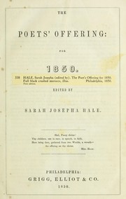 Cover of: The Poets' offering: for 1851