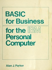 Cover of: BASIC for business for the IBM personal computer