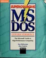 Cover of: Supercharging MS-DOS by Van Wolverton