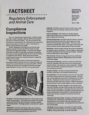 Cover of: Compliance inspections