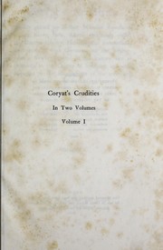 Cover of: Coryat's crudities