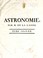 Cover of: Astronomie