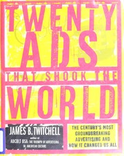 Cover of: Twenty ads that shook the world by James Twitchell