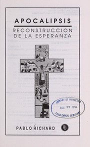 Cover of: Apocalipsis: Reconstruccio n de la esperanza