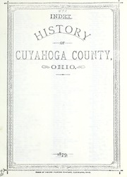 Cover of: Index, History of Cuyahoga County, Ohio, published by D.W. Ensign, 1879