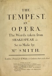 Cover of: The tempest by John Christopher Smith