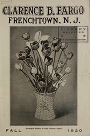 Cover of: Fall 1920 [catalog] by Clarence B. Fargo (Firm)