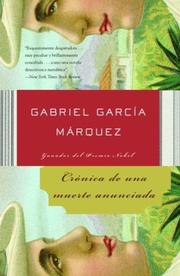 Cover of: Cronica de una muerte anunciada by Gabriel García Márquez