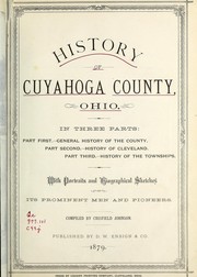 Cover of: History of Cuyahoga County, Ohio ... by Crisfield Johnson