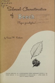 Silvical characteristics of beech (Fagus grandifolia) by Francis M. Rushmore