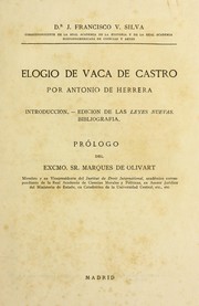 Cover of: Elogio de Vaca de Castro por Antonio De Herrera: Introduccio n.-Edicio n de las "Leyes Nuevas". Bibliografi a.
